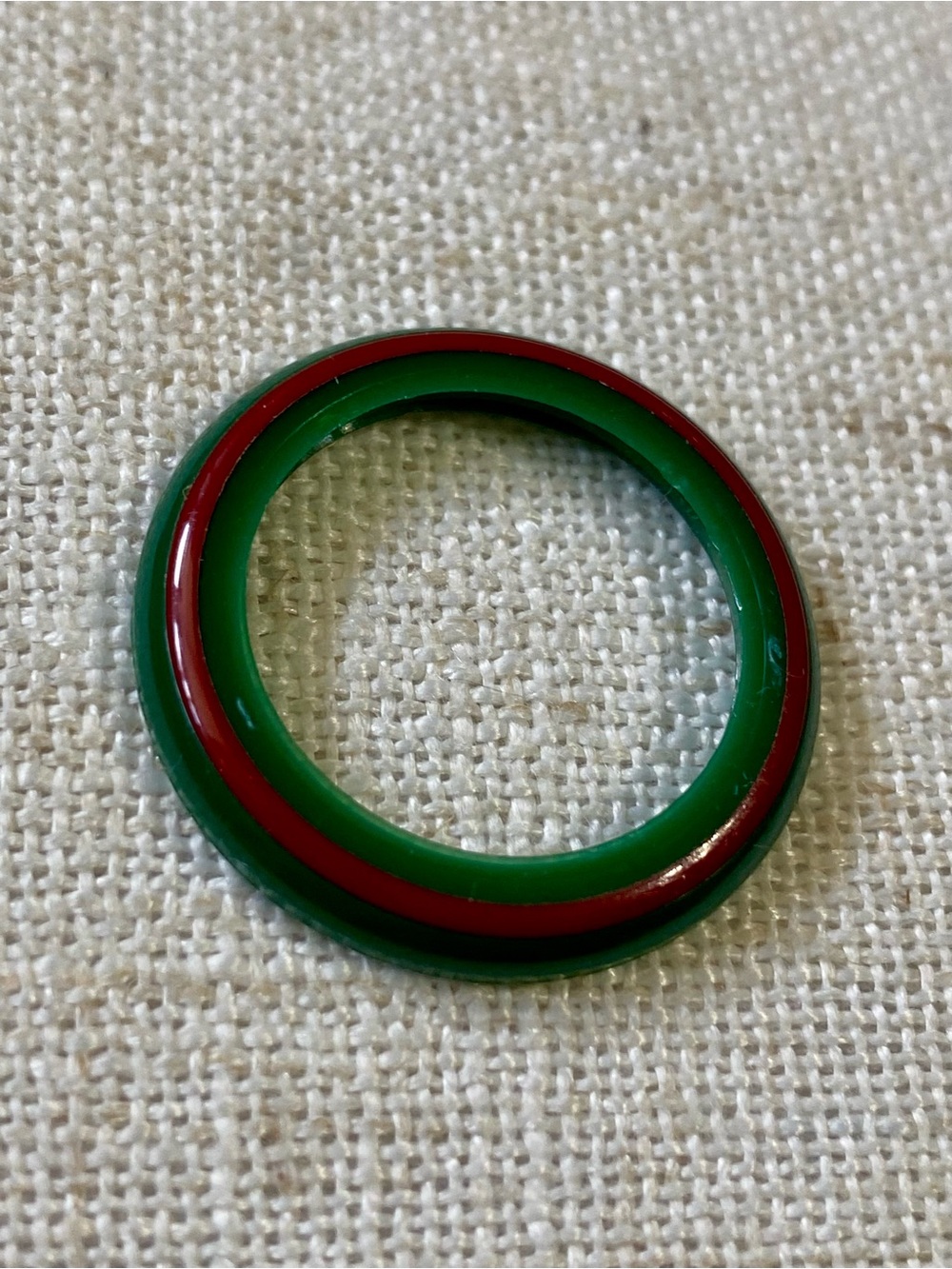 Gucci Women's Bezel Only Red/Green Stripe for Bangle/Bracelet Vintage Watch